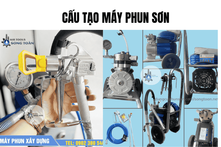 cấu tạo máy phun sơn